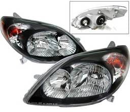 Toyota Matrix 4 Car Option Headlights - Black - LH-TM03B-KS-A
