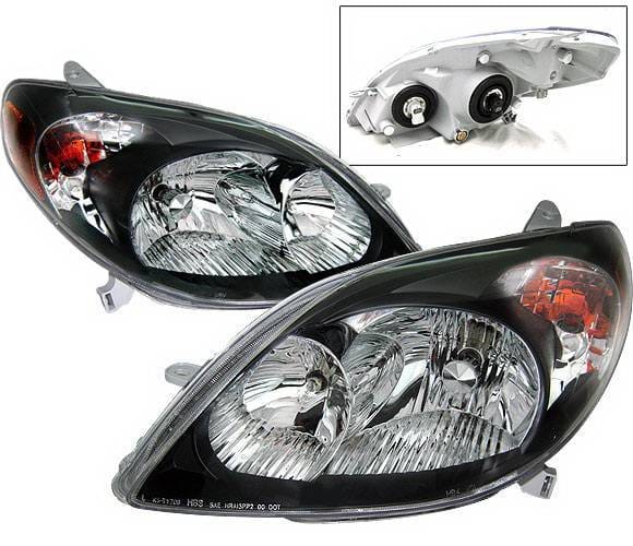 Toyota Matrix 4 Car Option Headlights - Black - LH-TM03B-KS-A