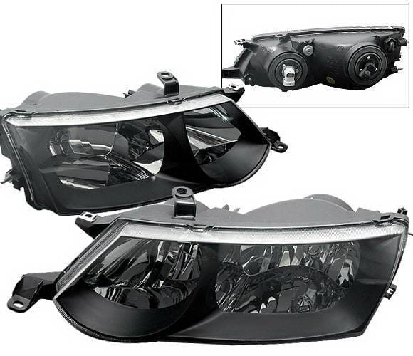 Toyota Solara 4 Car Option Headlights - Black Clear - LH-TSOLR02BC-KS