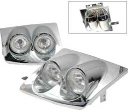 Nissan 200SX 4 Car Option Dual Halo Headlights - Chrome - LH-N240SX89C