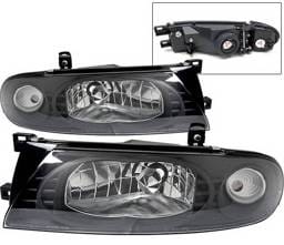Nissan Altima 4 Car Option Headlights - Black - LH-NA92B