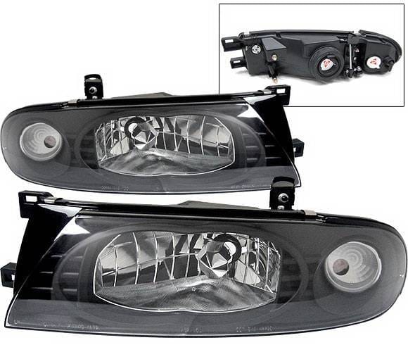 Nissan Altima 4 Car Option Headlights - Black - LH-NA92B