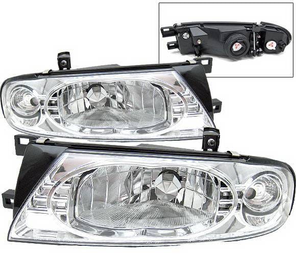 Nissan Altima 4 Car Option Headlights - Chrome - LH-NA92C