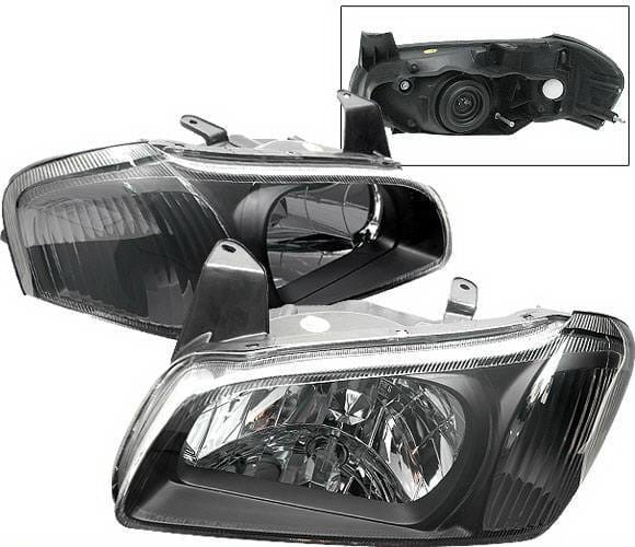 Nissan Maxima 4 Car Option Headlights - Black Clear - LH-NM00BC-KS