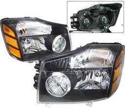 Nissan Armada 4 Car Option Headlights - Black - LH-NTIT04B-KS