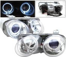 Acura Integra 4 Car Option Dual Halo Projector Headlights - Chrome - LP-AI94CB-KS