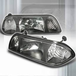 Ford Mustang Custom Disco Black Headlights - 1PC - LCLH-MUS87JM1PC