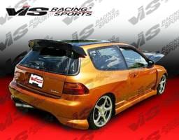 Honda Civic HB VIS Racing Ballistix Rear Bumper - 92HDCVCHBBX-002