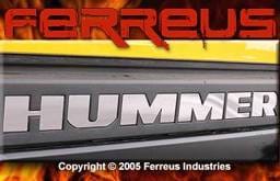 H2 Rear Bumper Chrome Letters