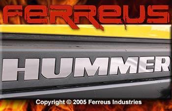 H2 Rear Bumper Chrome Letters