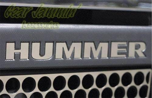 H3 Bumper Chrome Letters