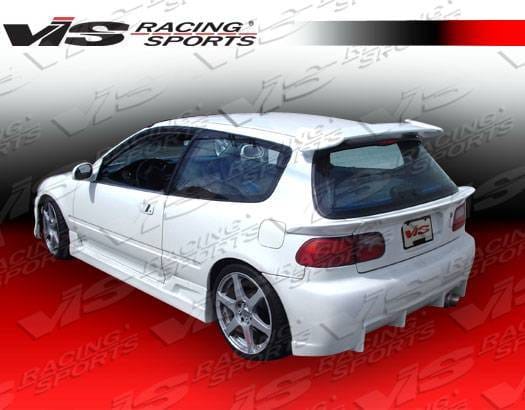 Honda Civic HB VIS Racing TSC Rear Bumper - 92HDCVCHBTSC-002
