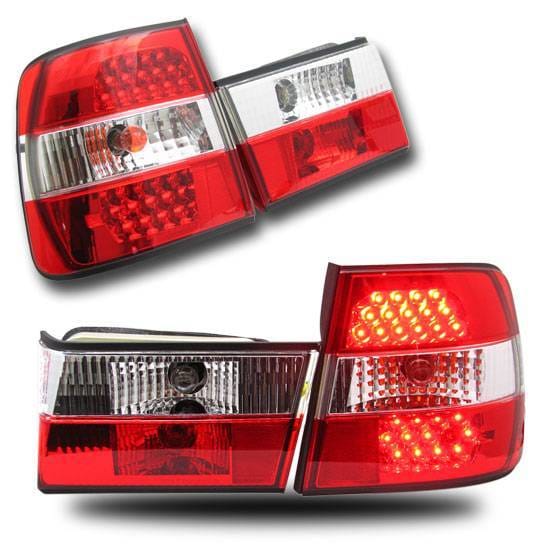 BMW E34 5 SERIES RED CLEAR  LED