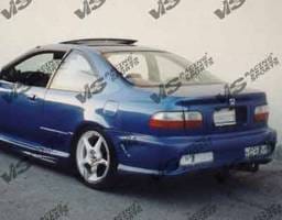 Honda Civic 2DR & 4DR VIS Racing Kombat-2 Rear Bumper - 92HDCVC2DKOM2-002