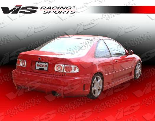 Honda Civic 2DR & 4DR VIS Racing TSC Rear Bumper - 92HDCVC2DTSC-002
