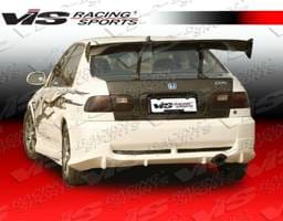 Honda Civic 2DR & 4DR VIS Racing Wings Rear Bumper - 92HDCVC2DWIN-002