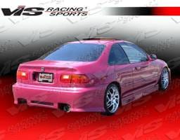 Honda Civic 2DR & 4DR VIS Racing Z1 boxer Rear Bumper - 92HDCVC2DZ1-002