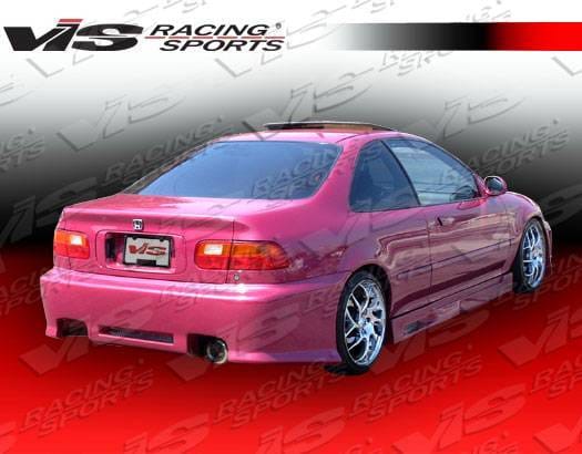 Honda Civic 2DR & 4DR VIS Racing Z1 boxer Rear Bumper - 92HDCVC2DZ1-002