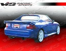 Honda Del Sol VIS Racing Invader-6 Rear Bumper - 93HDDEL2DINV6-002