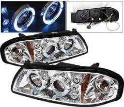 Chevrolet Impala 4 Car Option LED Halo Projector Headlights - Chrome - LP-CIM06CB-5