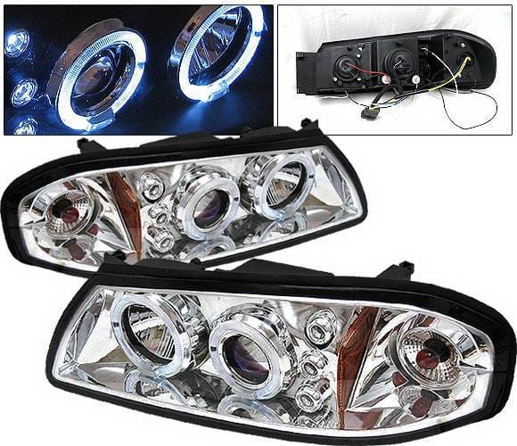 Chevrolet Impala 4 Car Option LED Halo Projector Headlights - Chrome - LP-CIM06CB-5