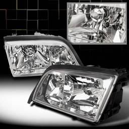 Mercedes-Benz C Class Custom Disco Euro Crystal Headlights - LH-BW20295-KS