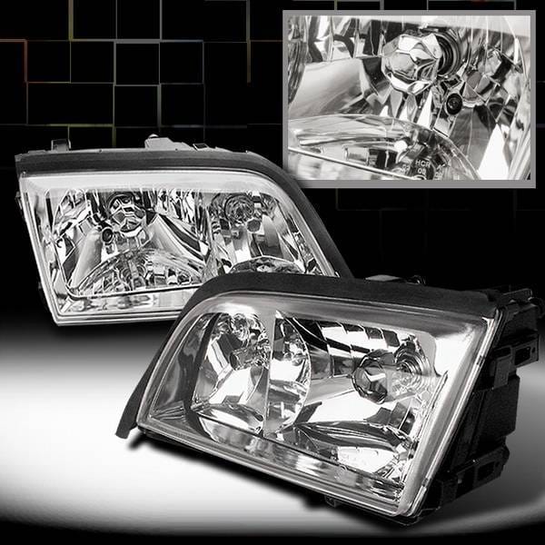 Mercedes-Benz C Class Custom Disco Euro Crystal Headlights - LH-BW20295-KS