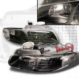 Dodge Caravan Custom Disco Black Headlights - LH-CAR96JM-KS