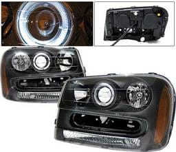Chevrolet Trail Blazer 4 Car Option Halo Projector Headlights - Black - LP-CTB02BC-KS