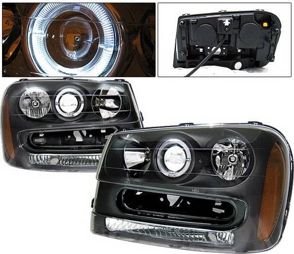 Chevrolet Trail Blazer 4 Car Option Halo Projector Headlights - Black - LP-CTB02BC-KS