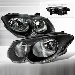 Chrysler 300 Custom Disco Black Crystal Headlights - LH-300M99JM-KS