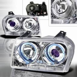 Chrysler 300 Custom Disco Chrome Projector Headlights - LHP-30005B-YD