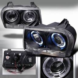 Chrysler 300 Custom Disco Black Projector Headlights - LHP-30005JM-YD