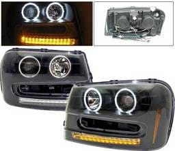 Chevrolet Trail Blazer 4 Car Option Halo Projector Headlights - Black CCFL - LP-CTB02BF-KS