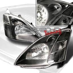 Honda Civic Custom Disco Black Headlights - LH-CV033JM-KS