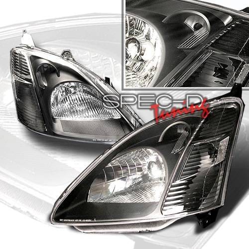 Honda Civic Custom Disco Black Headlights - LH-CV033JM-KS