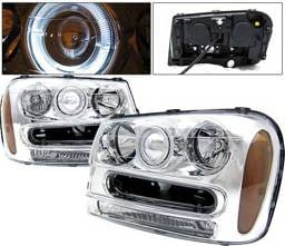 Chevrolet Trail Blazer 4 Car Option Halo Projector Headlights - Chrome - LP-CTB02CC-KS