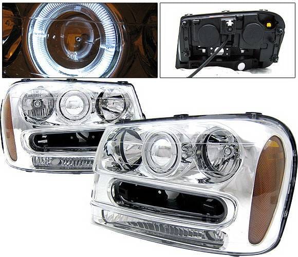 Chevrolet Trail Blazer 4 Car Option Halo Projector Headlights - Chrome - LP-CTB02CC-KS