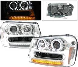 Chevrolet Trail Blazer 4 Car Option Halo Projector Headlights - Chrome CCFL - LP-CTB02CF-KS