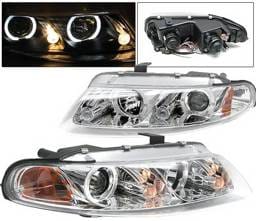 Dodge Avenger 4 Car Option Halo Projector Headlights - Chrome - LP-DAV97CC-YD