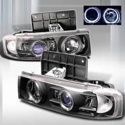 Chevrolet Astro Custom Disco Black Projector Headlights - LHP-AST85JMB-YD