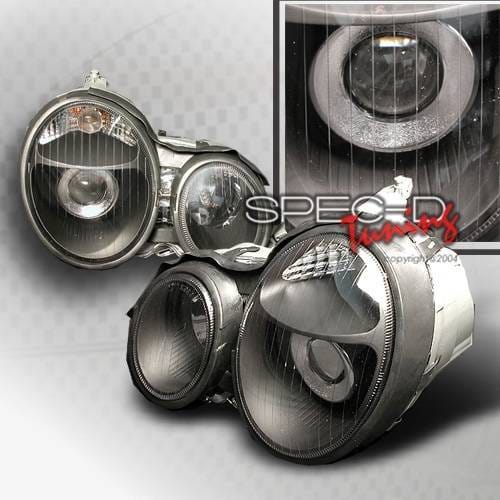 Mercedes-Benz E Class Custom Disco Black Projector Headlights - LHP-BW21096JM-KS