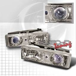 Chevrolet C10 Custom Disco Clear Projector Headlights - LHP-C1088B