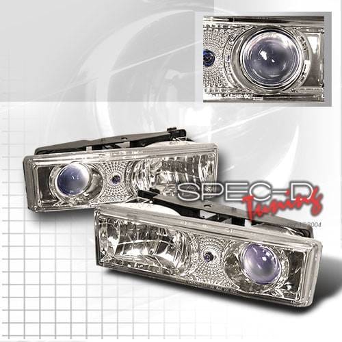 Chevrolet C10 Custom Disco Clear Projector Headlights - LHP-C1088B