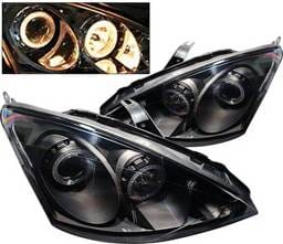 Ford Focus 4 Car Option Dual Halo Projector Headlights - Black - LP-FF00BB