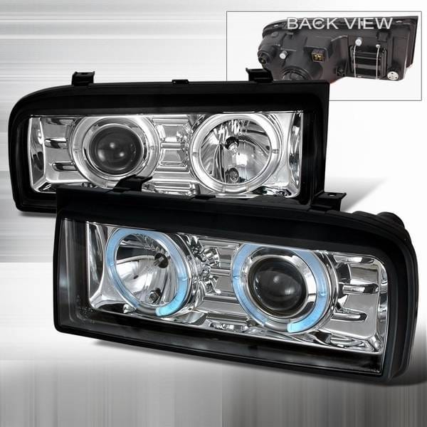 Volkswagen Corrado Custom Disco Clear Halo Projector Headlights - LHP-CDO90-YD
