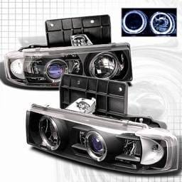 Chevrolet Astro Custom Disco Black Halo Projector Headlights - LHP-AST95JMB-YD