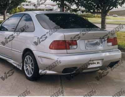 Honda Civic 2DR & 4DR VIS Racing Kombat-1 Rear Bumper - 96HDCVC2DKOM1-002