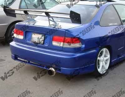 Honda Civic 2DR & 4DR VIS Racing Techno R Rear Bumper - 96HDCVC2DTNR-002