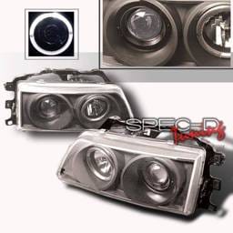 Honda Civic Custom Disco Black Projector Headlights - LHP-CRX90JM